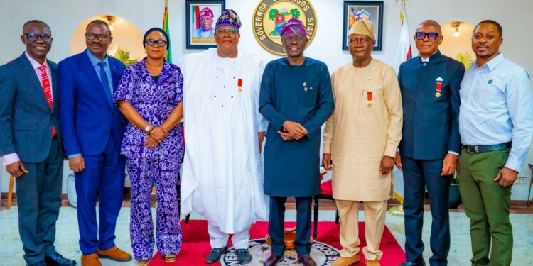 PICTURES: Governing Council of Nigerian Institute of Management (Chartered) Pay Courtesy Visit to Governor Sanwo-Olu, at Lagos House, Marina, on Wednesday, February 19th, 2025