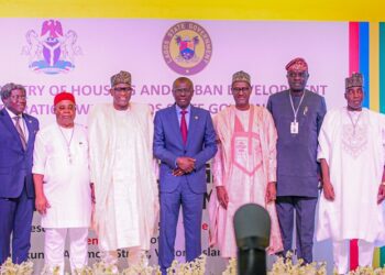 PICTURES: Gov. Sanwo-Olu, Housing Minister Dangiwa at Nigeria Land Titling, Registration & Documentation Program at the Eko Hotels and Suites, V.I in Lagos on Tuesday, 12th August 2025