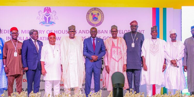 PICTURES: Gov. Sanwo-Olu, Housing Minister Dangiwa at Nigeria Land Titling, Registration & Documentation Program at the Eko Hotels and Suites, V.I in Lagos on Tuesday, 12th August 2025
