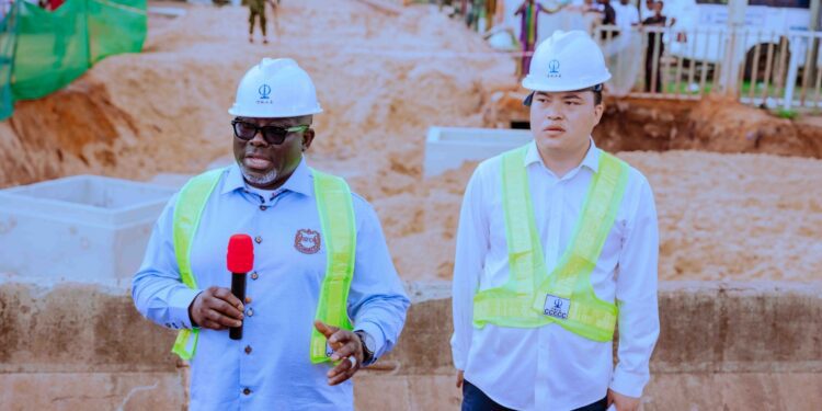 Oborevwori Inspects Multi-Billion-Naira Flood Control Project