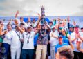 PHOTOS: Governor Sanwo-Olu Presents Trophy to Winners of the E1 Lagos GP Championship at the Grand Finale in Victoria Island, on Sunday, October 5th, 2025