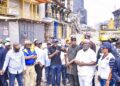 PICTURES: Gov. Sanwo-Olu Inspects GNI Building Fire Site at Marina, on Friday, January 2nd, 2026