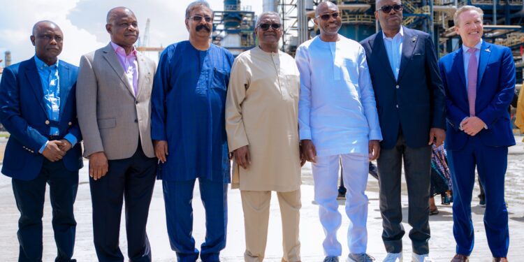 First HoldCo Group Companies’ Boards and Management teams visit Dangote Refinery