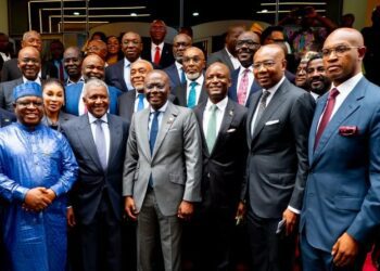 PICTURES: Gov. Sanwo-Olu Attends Opening of Dangote Petroleum Refinery Initial Public Offer (IPO), at Nigerian Exchange Group (NGX) Building, Marina, on Monday, September 14, 2026