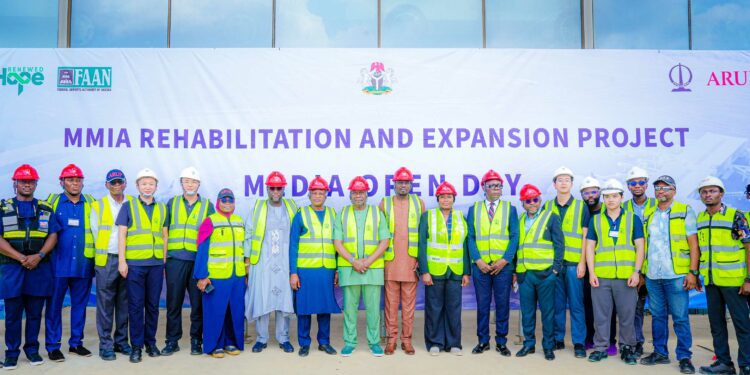 MMIA TERMINAL 1 UPGRADE: FAAN, CCECC Mark Completion of Land-Side Bridge Concrete Works